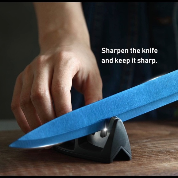 Blue knife set 6pcs Kitchen Knife Chef Set, Kitchen Knife Set Stainless Steel - Picture 4 of 6